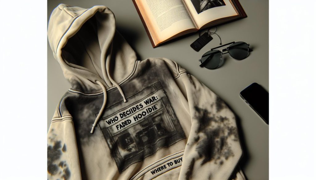 Who Decides War Faded Hoodie: Style Breakdown and Where to Buy