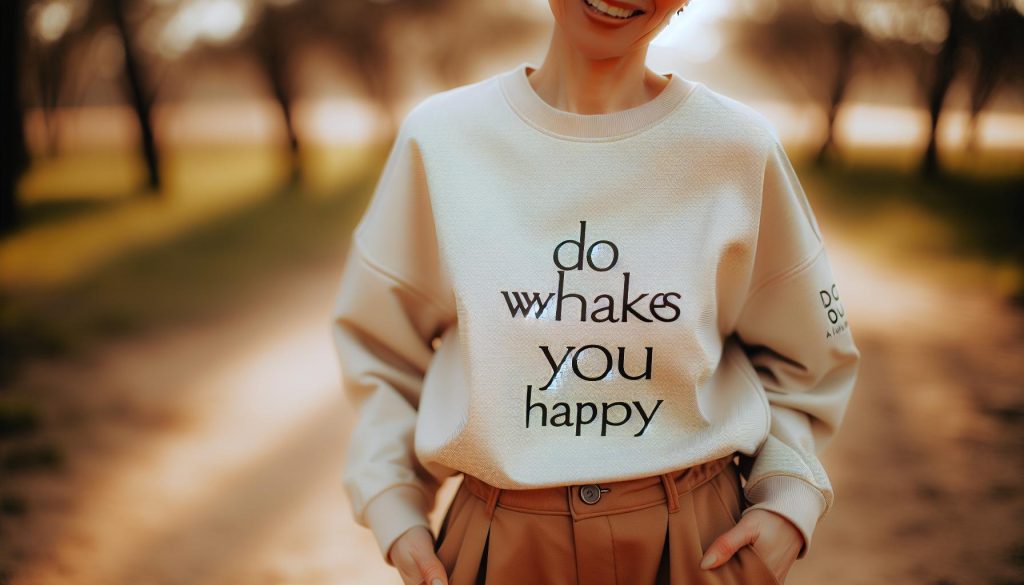 Do What Makes You Happy Sweatshirt: Positive Vibes Fashion