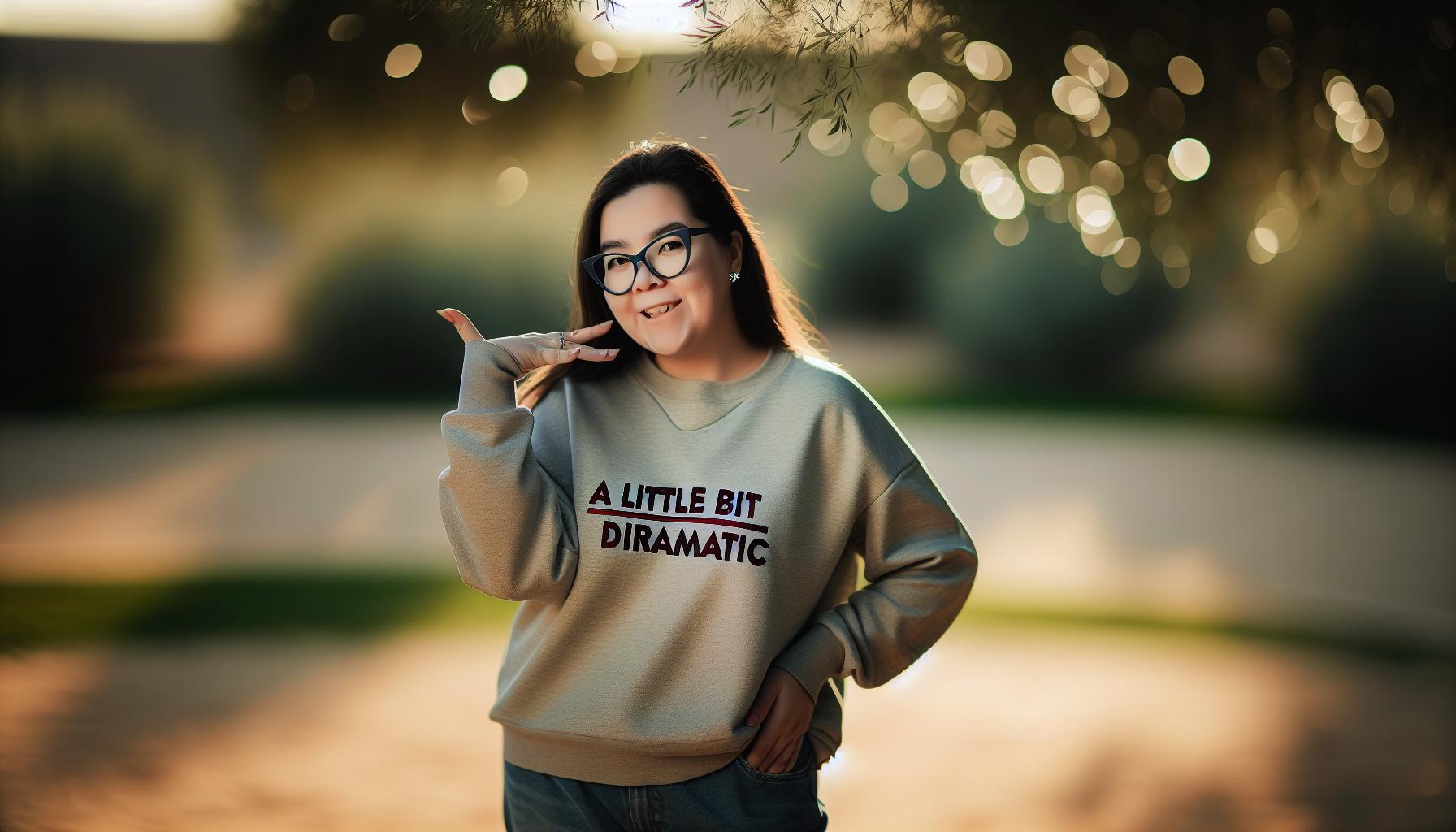 A Little Bit Dramatic Sweatshirt: Sassy Statement Hoodies to Love