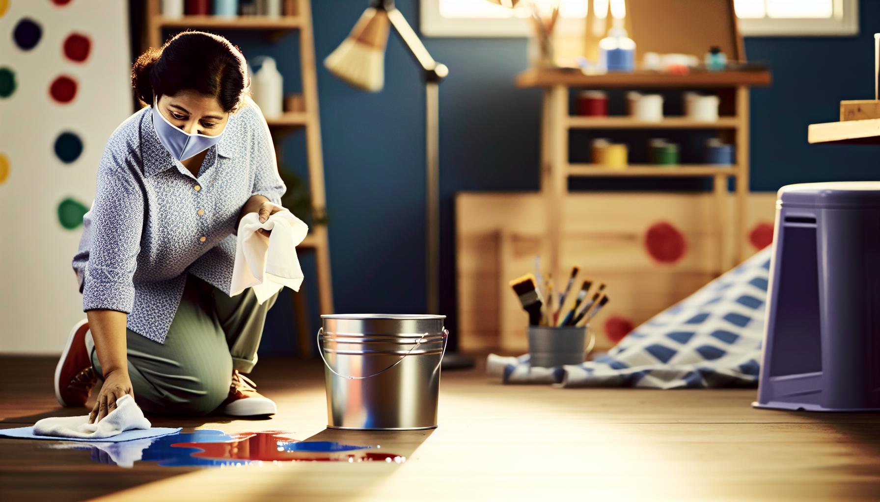 Immediate Actions to Take After a Paint Spill