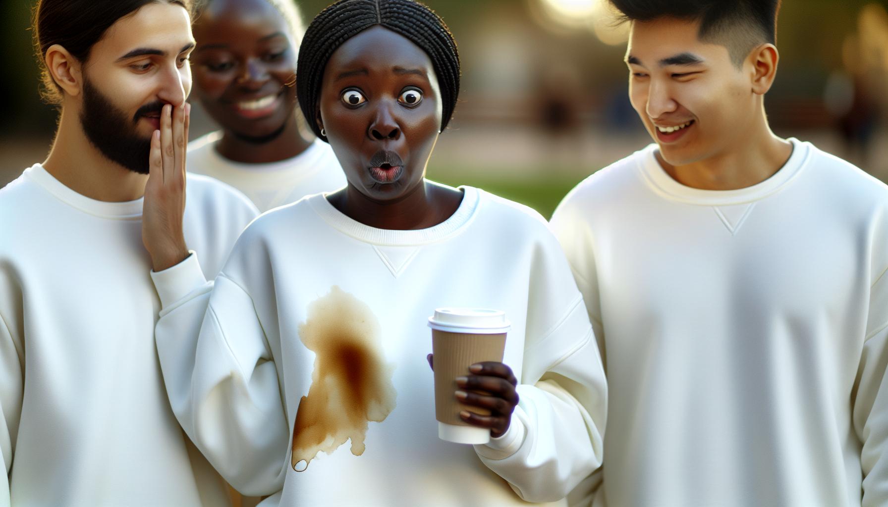 How Stains Form on White Sweatshirts
