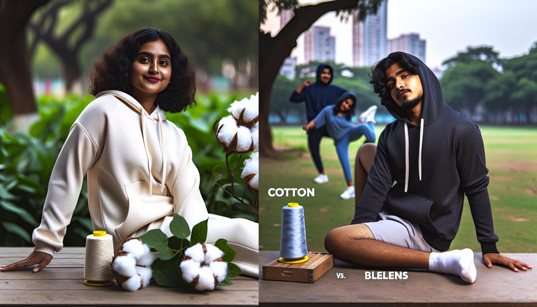 The Benefits of Cotton vs. Blends in Hoodies