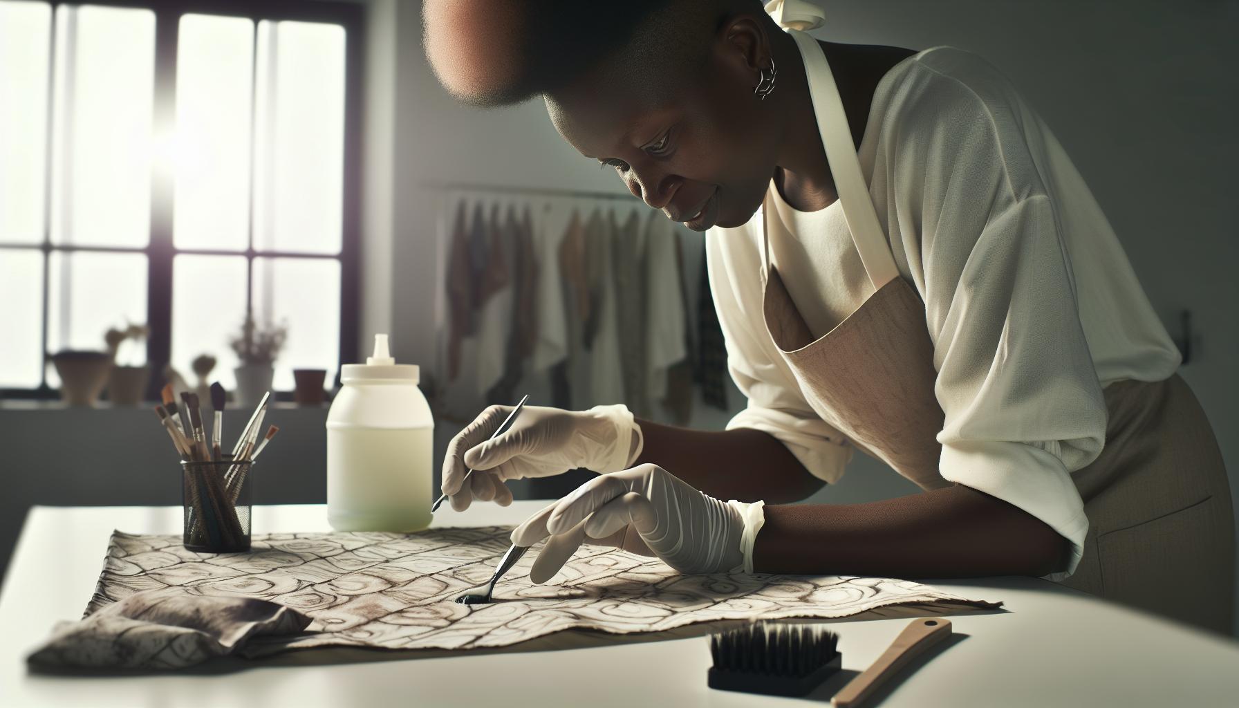 Creating Unique Patterns with Bleach