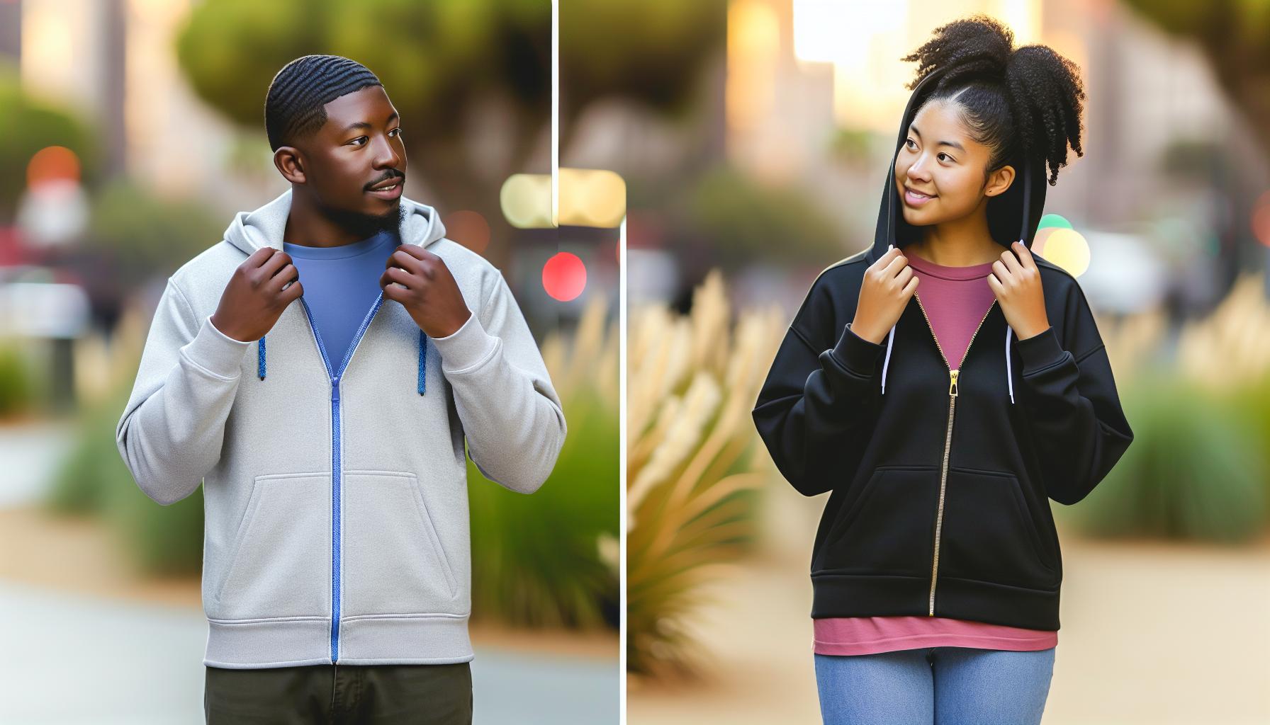 Key Differences: Zippered vs. Non-Zippered Hoodies