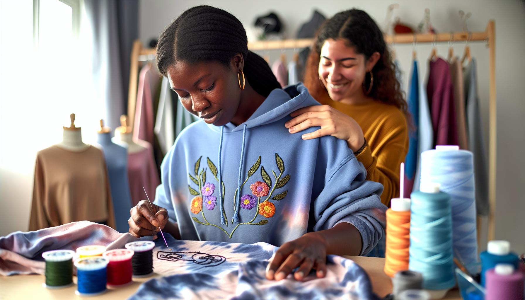 Creative Projects: Tie-Dye and Embroidery for Your Hoodie