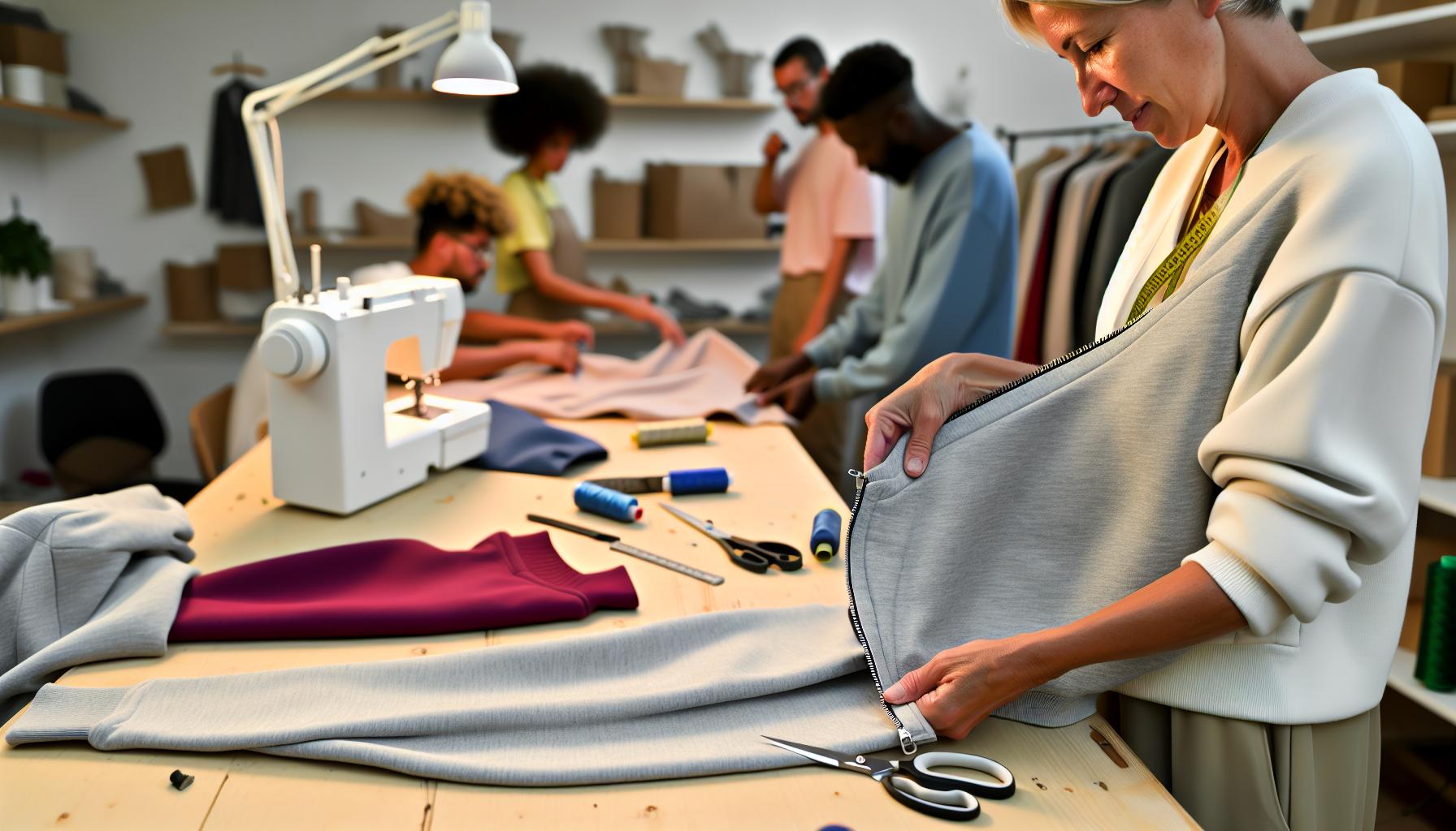 Preparing Your Sweatshirt for Zipper Installation