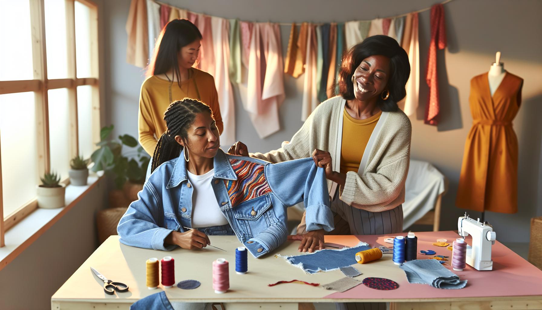 Using Fabric Patches for a Stylish Fix