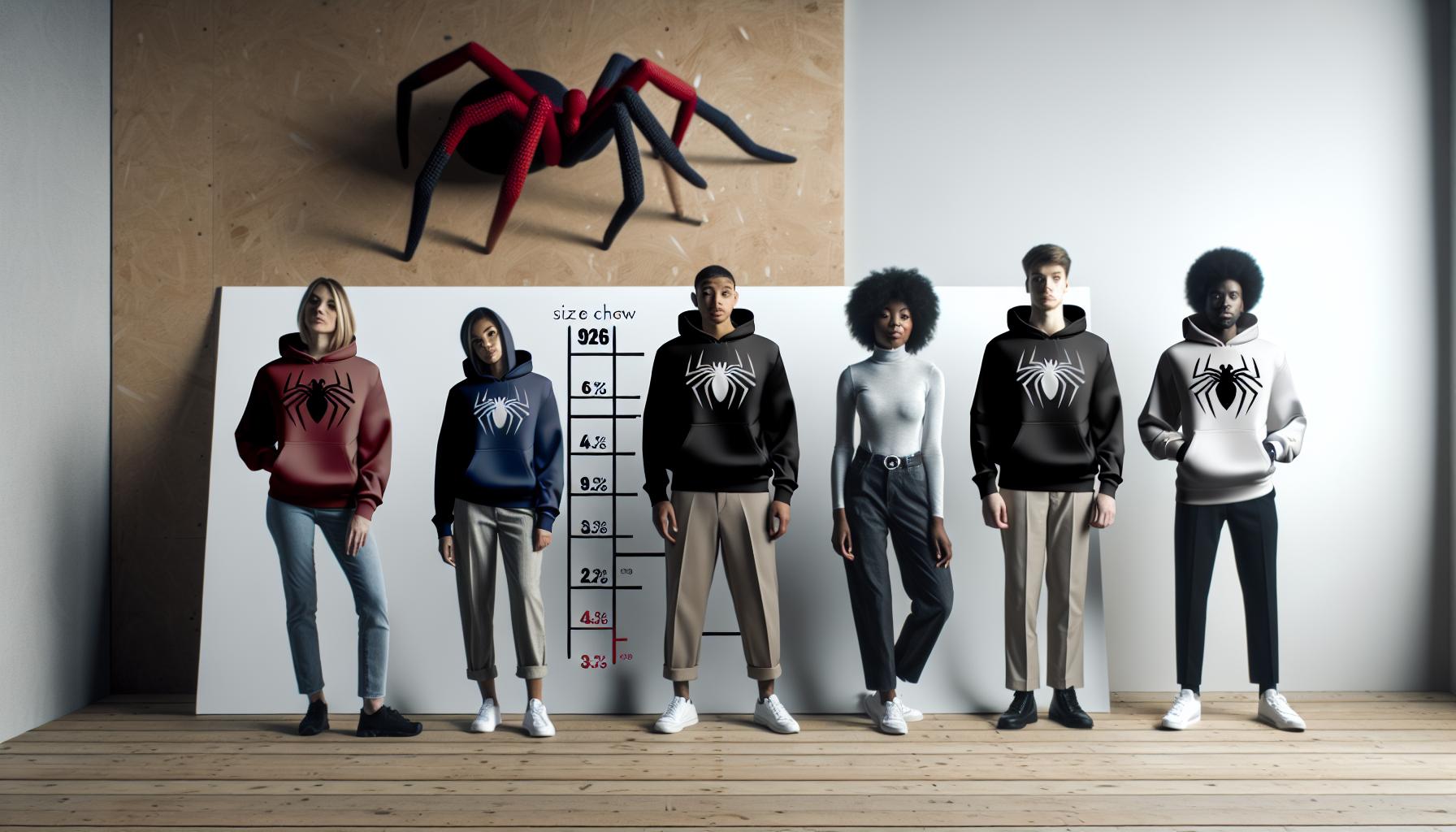 Spider Hoodies Size Chart: What to Know